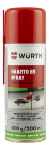 Grafito En Aerosol Wurth 220 Ml