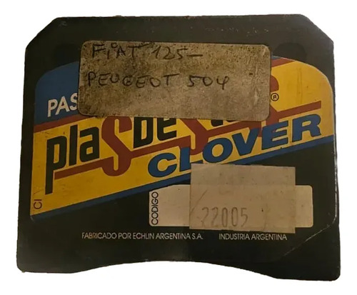 Pastilla de Freno Fiat 125 Peugeot 504 Plasbestos 22005