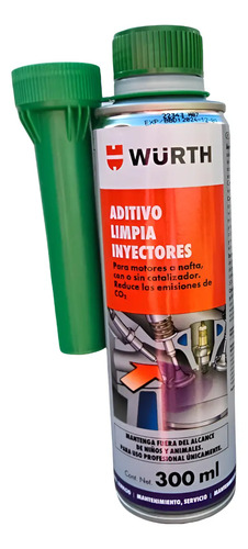 Limpia Inyectores Nafta Wurth 300 Ml
