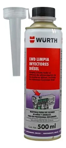 Wurth Limpia Inyectores Diesel Lwd500 Ml