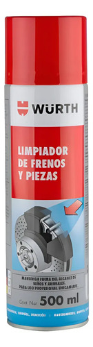 Wurth Limpiador de Frenos y Piezas X500ml