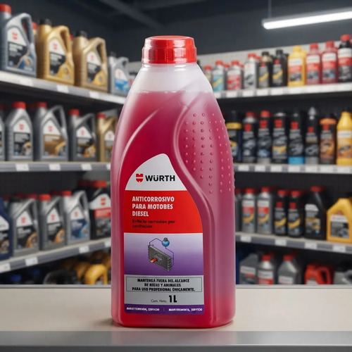 Anticorrosivo para Radiadores de Motores Diesel Wurth Rojo
