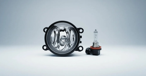 Kit Antiniebla: 2 Faros Auxiliares Renault Duster Sandero Logan Kangoo Transparentes + 2 Lámparas H11 55w Durer