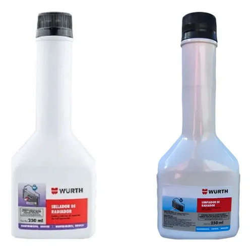 Kit Wurth: Sellador de Radiador 250ml + Limpia Radiador 250ml