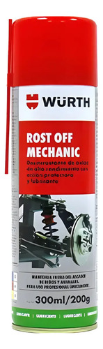 Rost Off Mechanic Aflojatodo Wurth 300ml Amarillo Claro