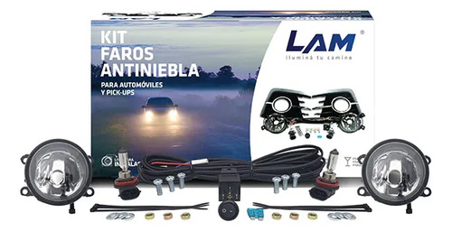 Kit Faro Antiniebla Ford Citroen Peugeot Renault sin Rejilla Transparente
