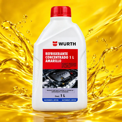 Refrigerante Amarillo Concentrado 1 Litro Marca Wurth Amarillo