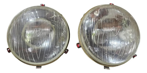 Juego Optica Delantera Peugeot 404 1965 a 1981 Marca Lam Ambos Lados