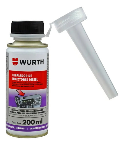 Limpiainyectores Diesel Wurth 200ml