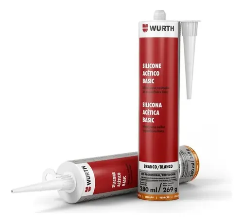 Silicona Acética Transparente Wurth 280ml