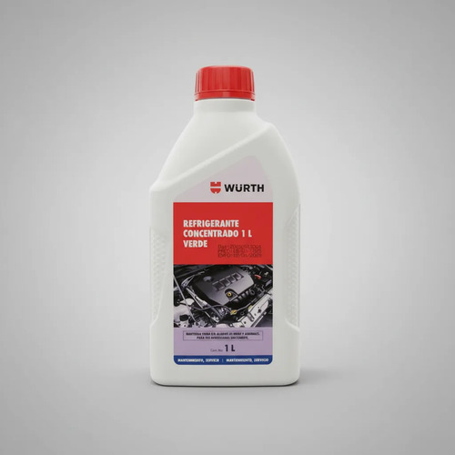Wurth Refrigerante Concentrado 1 Litro Rosa Amarillo Verde Verde