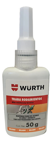Wurth Traba Rodamientos Rulemanes Alta Temperatura 50g Verde Musgo